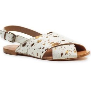 Either/Or Crossband Sandal Blanco size 7